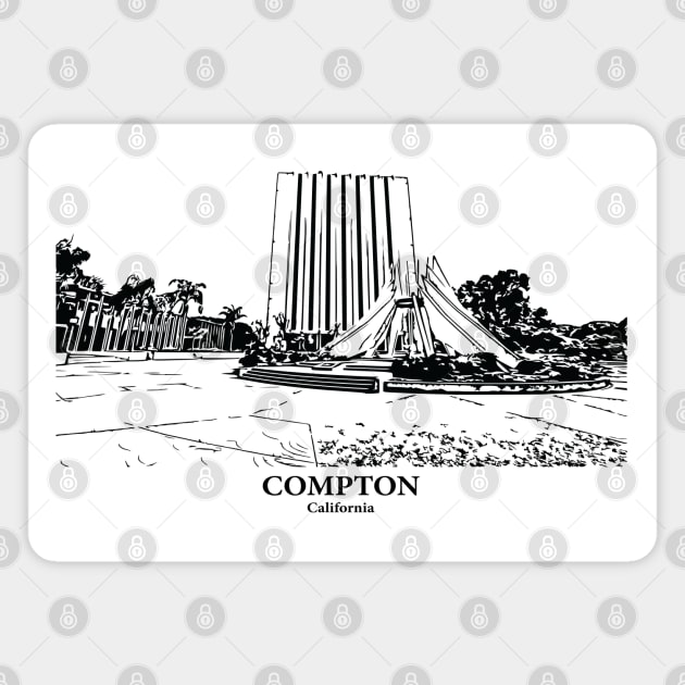 Compton - California Magnet by Lakeric